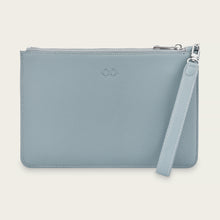 Ladda upp bild till gallerivisning, Clutch / Kuvertväska | Gråblått läder