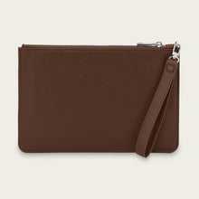 Ladda upp bild till gallerivisning, Clutch / Kuvertväska | Mörkbrunt läder