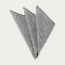 Ladda upp bild till gallerivisning, Komboset | Slips & näsduk i ull | Ljusgrå