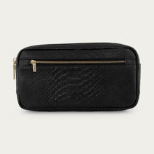 Ladda upp bild till gallerivisning, Necessär | Svart ormskinn