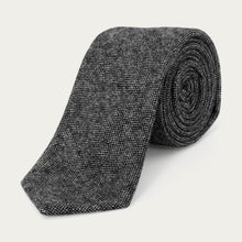 Ladda upp bild till gallerivisning, Komboset | Slips & näsduk i ull | Mörkgrå