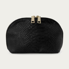 Ladda upp bild till gallerivisning, Liten sminkväska | Svart ormskinn