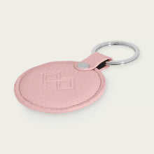 Ladda upp bild till gallerivisning, Nyckelring Round | Rosa läder