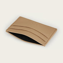 Ladda upp bild till gallerivisning, Korthållare | Beige läder