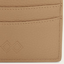 Ladda upp bild till gallerivisning, Korthållare | Beige läder