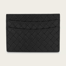 Ladda upp bild till gallerivisning, Korthållare | Svart flätat läder