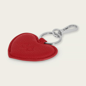 Nyckelring Heart | Rött läder